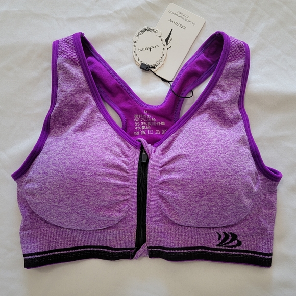 Senchanting Other - Senchanting Zip Up Sports Bra, NWT, Fits Womens Size Small